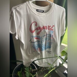 Large Girl Dangerous Capri/Napoli cotton tee shirt.